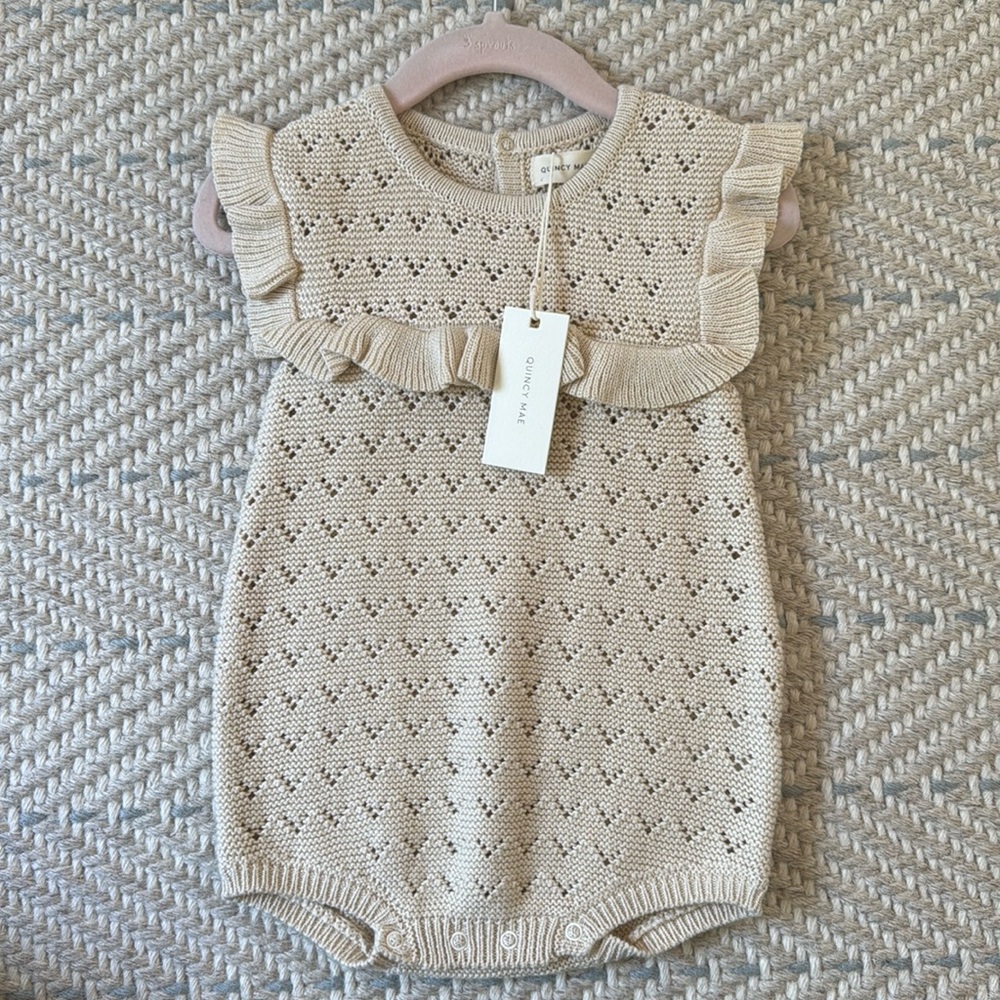 Quincy Mae Crochet Romper